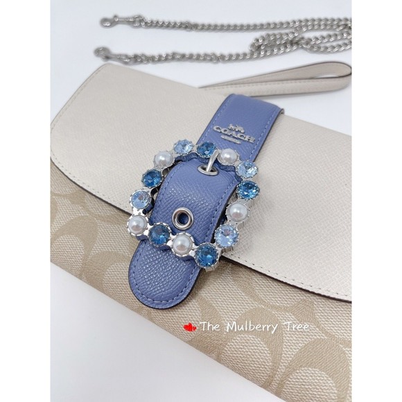 NWT Coach C1484 Gemma Clutch Crossbody In Colorblock Signature Canvas Org $288 - Picture 2 of 9